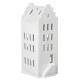 Maison photophore en porcelaine blanche Rader