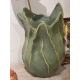 vase coquillage vert