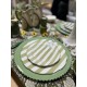 Set de 4 assiettes plates rayures Riviera