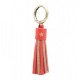 Porte Clef pompon cuir paillettes