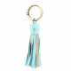 Porte Clef pompon cuir paillettes