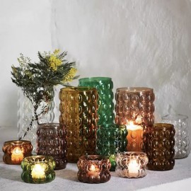 Coffret de 3 bougies LED cire dorée SILLE - Jolies Babioles
