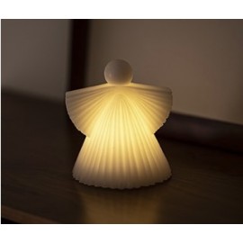 Ange lumineux cire flamme vacillante - duo 10cm ou solo 15cm - Sirius